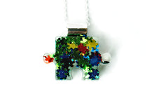 Load image into Gallery viewer, Autism Awareness Resin Puzzle Piece Necklace