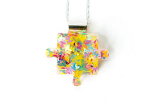 Load image into Gallery viewer, Autism Awareness Resin Puzzle Piece Necklace (Kids)