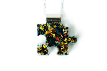 Load image into Gallery viewer, Autism Awareness Resin Puzzle Piece Necklace (Kids)