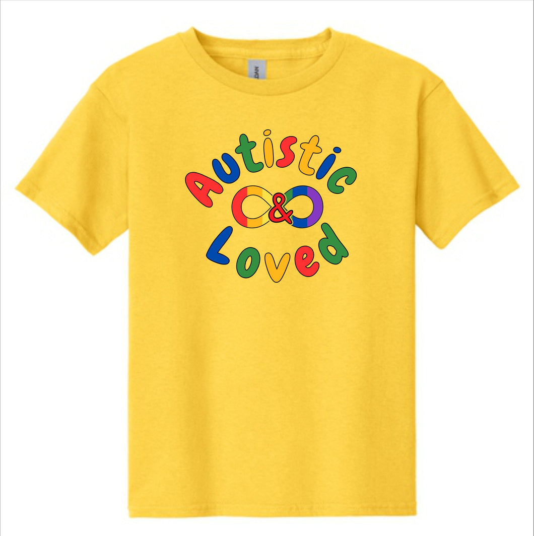 Autistic & Loved Infinity T-Shirt Kids