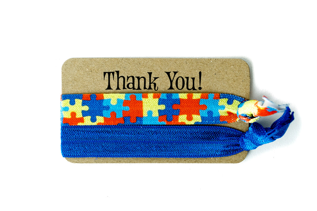 Autism Awareness Hair Tie & Bracelet